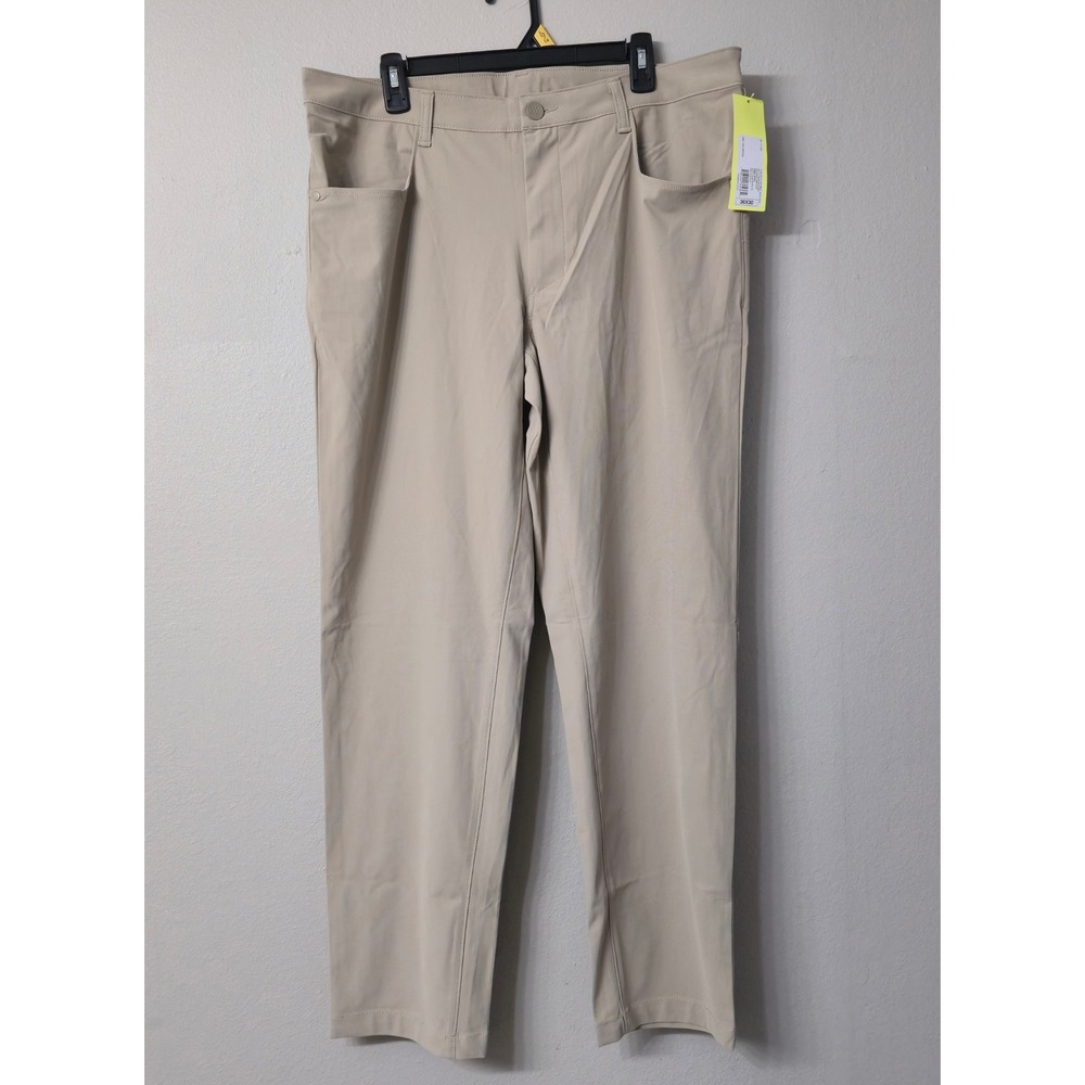 All in Motion Mens Golf Pants Tan 36x30 Performance Stretch C6-0305-0306 - Picture 1 of 8